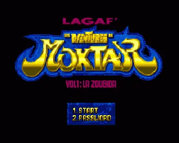 Aventures de Moktar, Les screen shot title